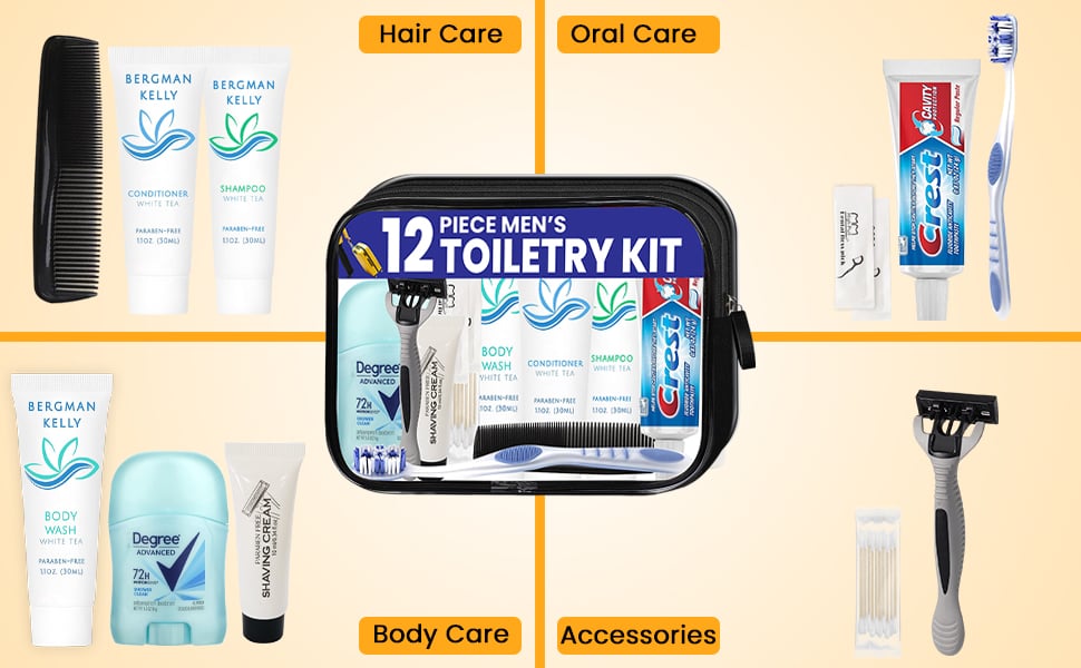 Travel kit for men