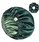 YANIBEST Double Layer Satin Bonnet Silk Bonnet Adjustable Hair Bonnet for Sleeping Cap Bonnets fo...
