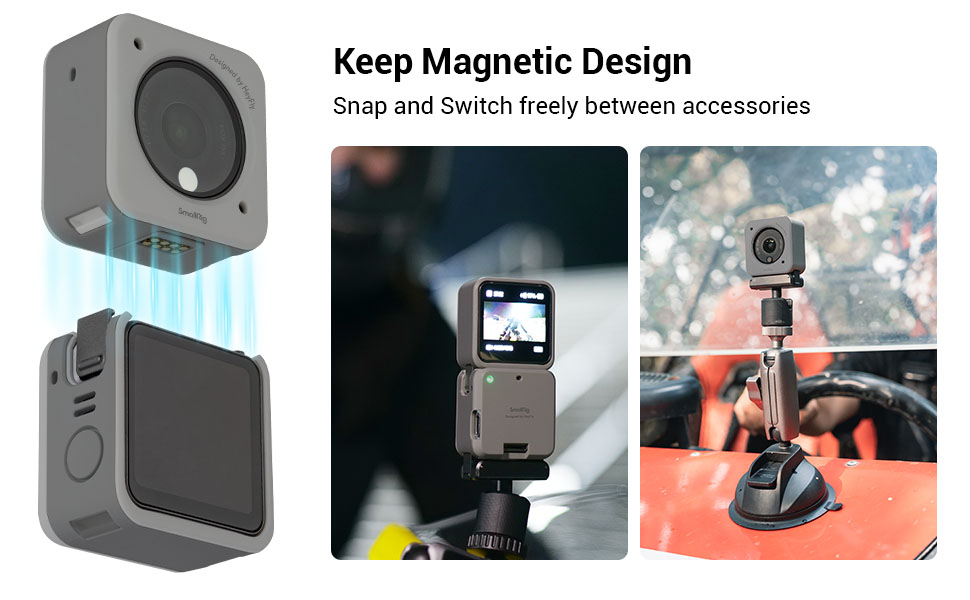 SmallRig Action Camera Case for DJI Action 2 DualScreen Combo Camera