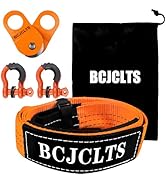 BCJCLTS Offroad Recovery Kit - 10 Ton Heavy Duty Winch Snatch Block Pulley, 3