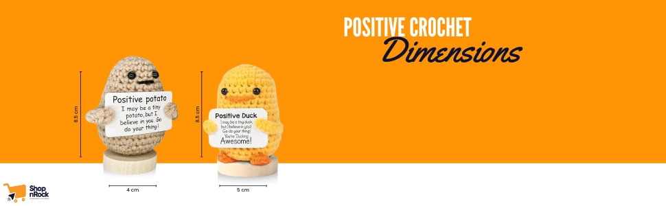 Positive Potato, Emotional Support Pickle, Emotional Support Gifts, Positive Crochet