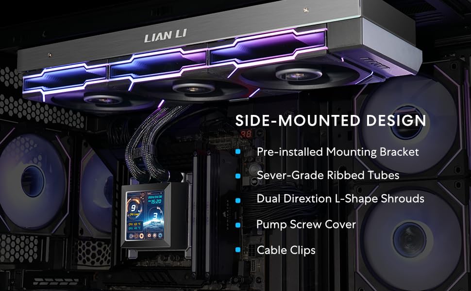 Lian Li Hydroshift 360 AIO 3 ventiladores TL preinstalados Camino de