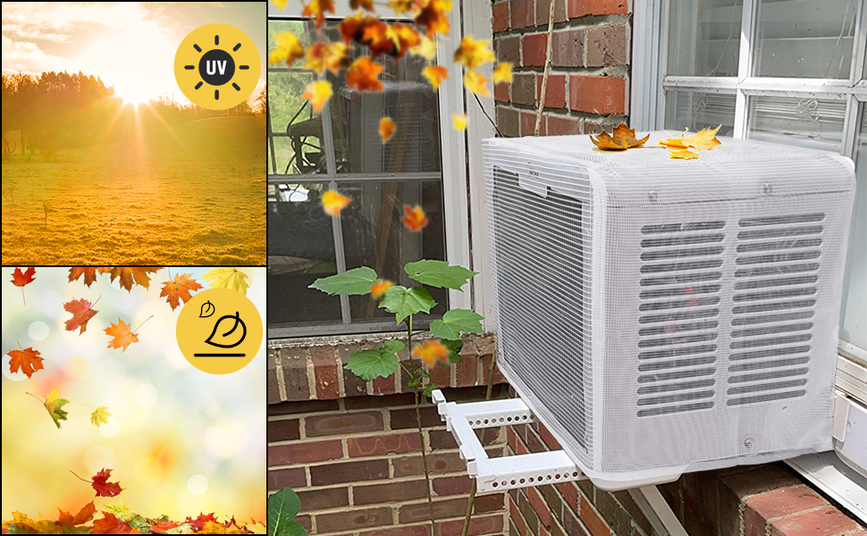 Powrocket Window Air Conditioner Mesh Cover for UShape