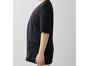 Whim Gazette ジュートライクハーフスリーブジャケット　ウィムガゼット Whim Gazette｜ジュートライクハーフスリーブジャケット