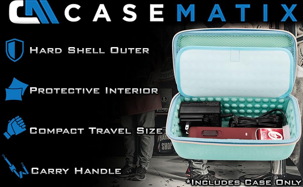 case banner description wired wireless storage unit barber clipper hair stylist