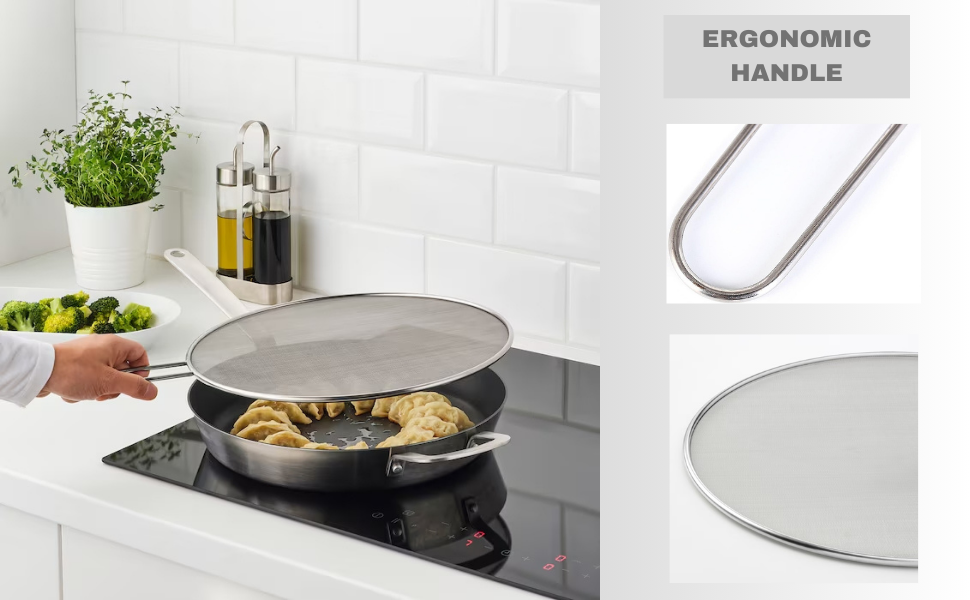 SDMAX Splatter Guard, NonStick Extra Fine Mesh Weave for Cooking and