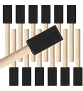 Mister Rui-Poly Foam Paint Brushes, 12 Pack, 1 Inch Sponge Brushes for Painting, Paint Sponges Se...