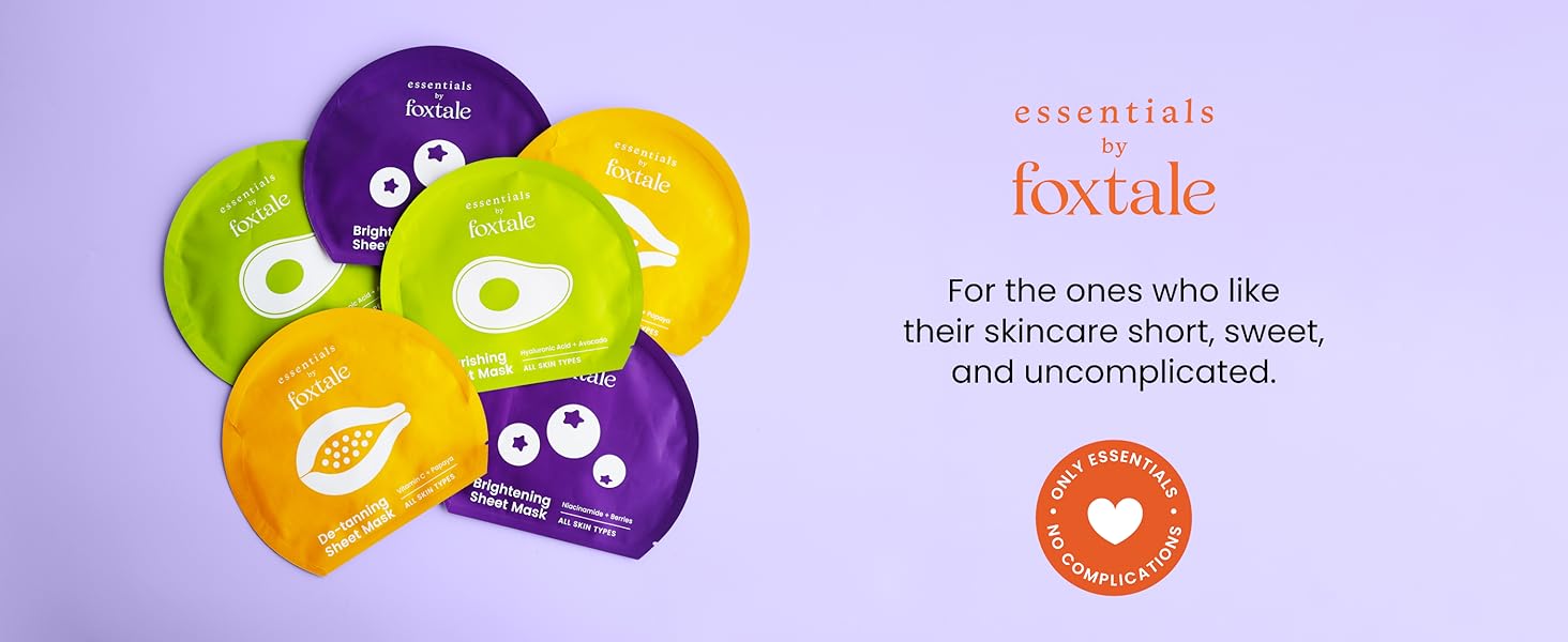 Foxtale Essentials Sheet Masks Trio
