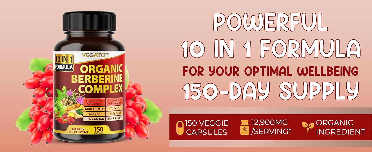 Vegatot organic berberine supplement weight loss