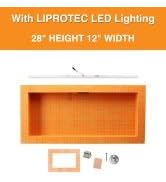 Schluter Kerdi-Board-SNLT Shower Niche with Integrated LIPROTEC LED Lighting - Vertical Installat...