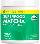 Further Food Premium Matcha Green Tea Powder USDA Organic Japanese Matcha Powder, Natural Energy ...