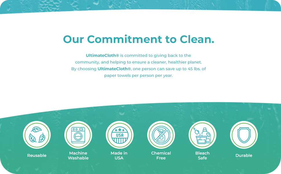 UltimateCloth is committed to giving back to the community and ensuring a cleaner planet