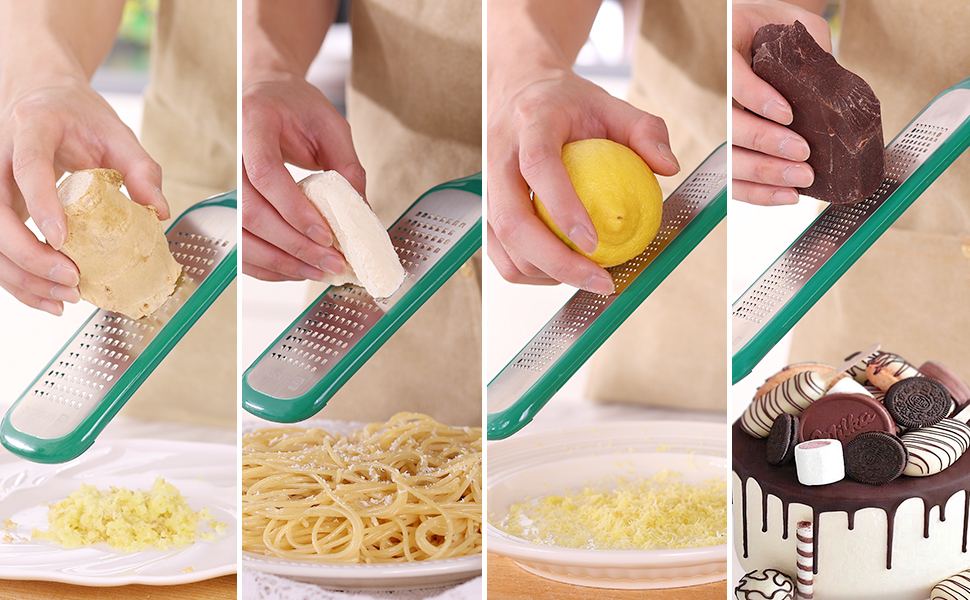 Kitchen Zester Tool for Lemon, Cheese, Garlic, Ginger, Nutmeg, Chocolate