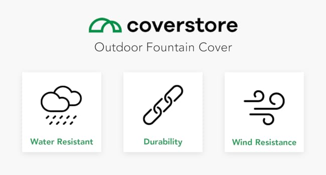 Outdoor fountain cover