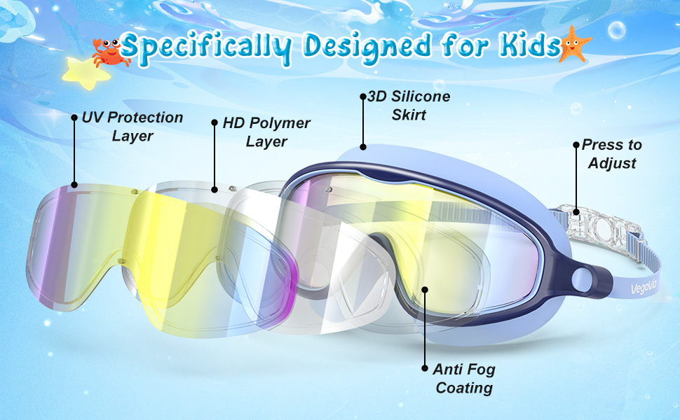 kids  swim goggles
