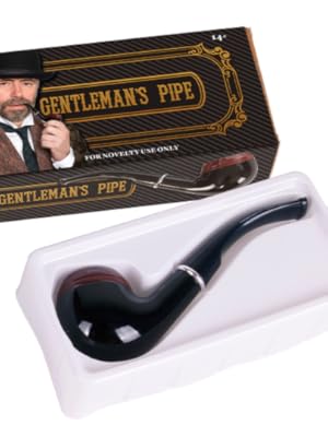 Gentleman’s pipe fake pipe detective’s pipe props smoking props detective accessories halloween