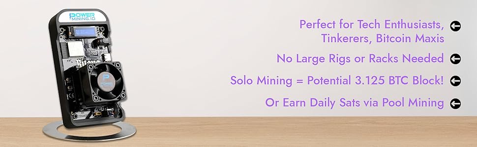 Bitaxe Gamma 601 ASIC Bitcoin Miner | 1.1 TH/s @ 18W | BM1370 Chip (Antminer S21 Pro) | Wi-Fi | USB-C | AxeOS | Open Source | Made in Europe | Incl. Power Supply & Stand 14 3