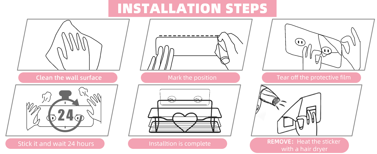 Sweet Heart Shower Caddy