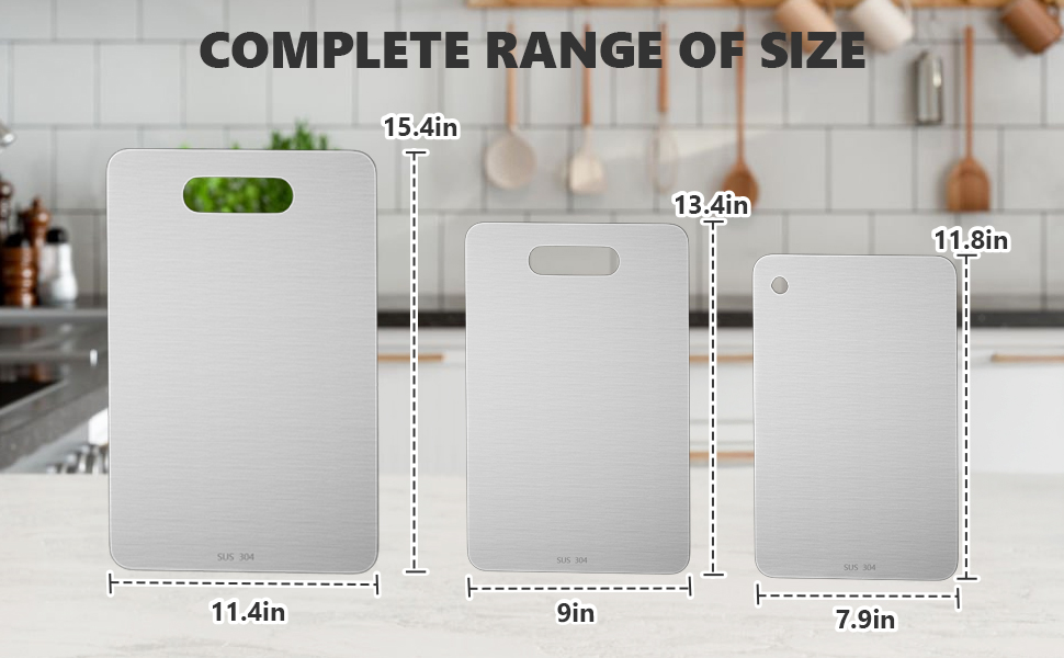 stainless steel cutting boards