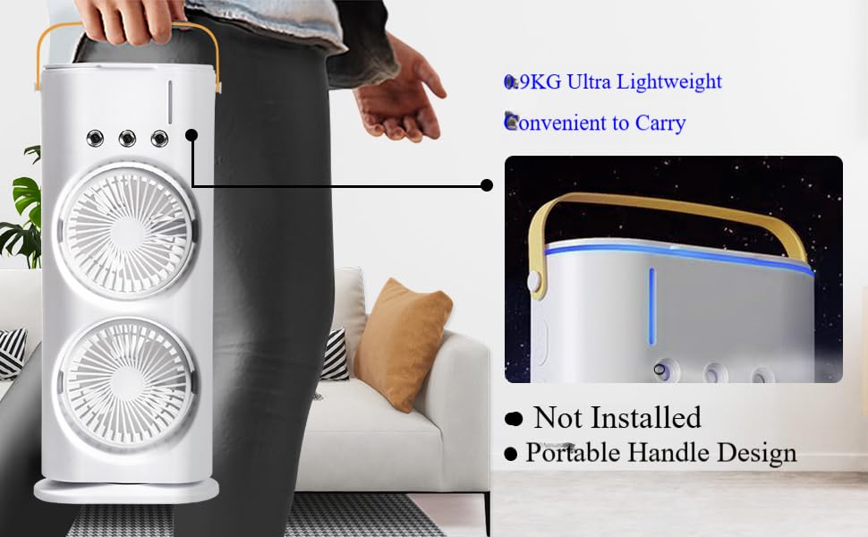 Portable Air Conditioner Mini Quiet Ac Unit Room Countertop Cooler