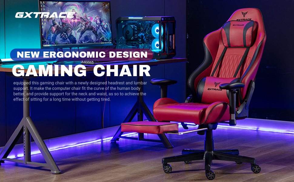 GXTRACE Gaming Chair Computer Gaming Chair, Ergonomic