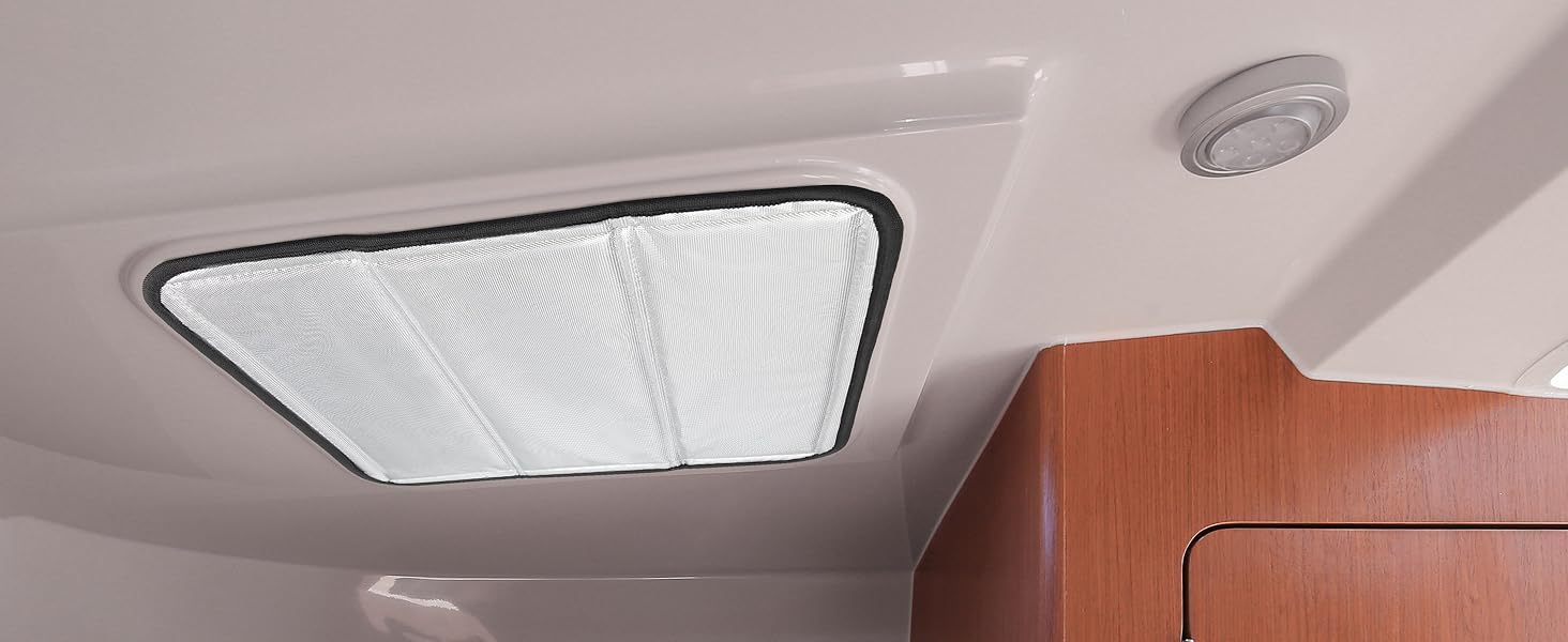 BougeRV RV Skylight Vent Cover, Foldable BothSided