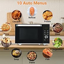 combination microwave oven and grill
