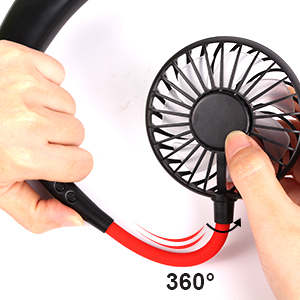 NECK FAN 3 neck sports usb fan qualimate portable hanging