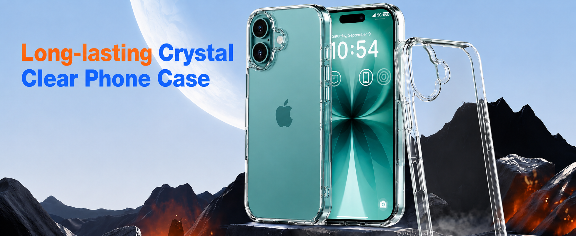 DIZORO® Crystal Clear Back Case Cover for iPhone 16 with Anti-Yellow Transparent Cover | Shockproof Design | Hard Back Cover Clear Case for iPhone 16 with Non Yellowing (PC, Transparent)