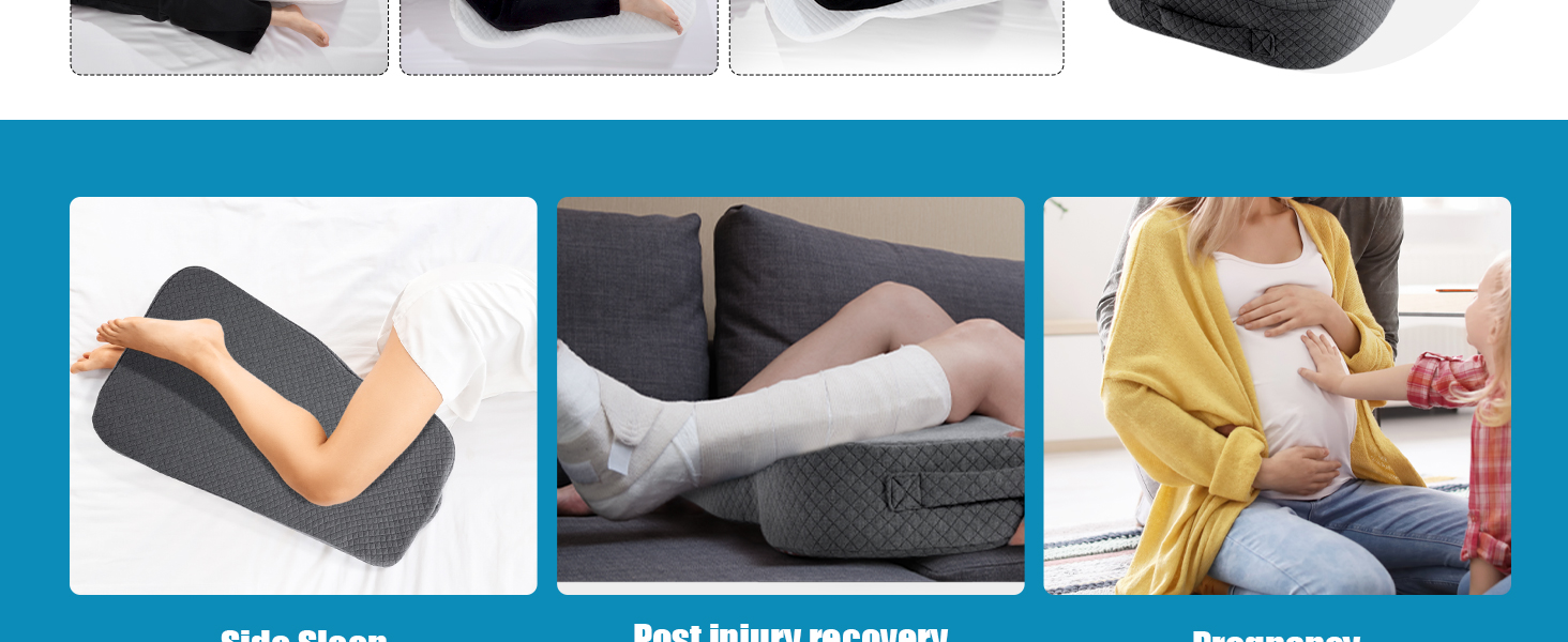 HOMBYS Memory Foam Knee Pillow for Side Sleepers - Knee Support, Leg Separation, Lower Back Pain Relief and Pregnancy Su Eb6d54a4 062f 4ee5 A584 90aef79ff3f3. CR0,0,1464,600 PT0 SX1464 V1