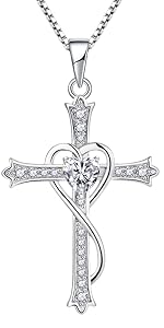 silver cross necklace
