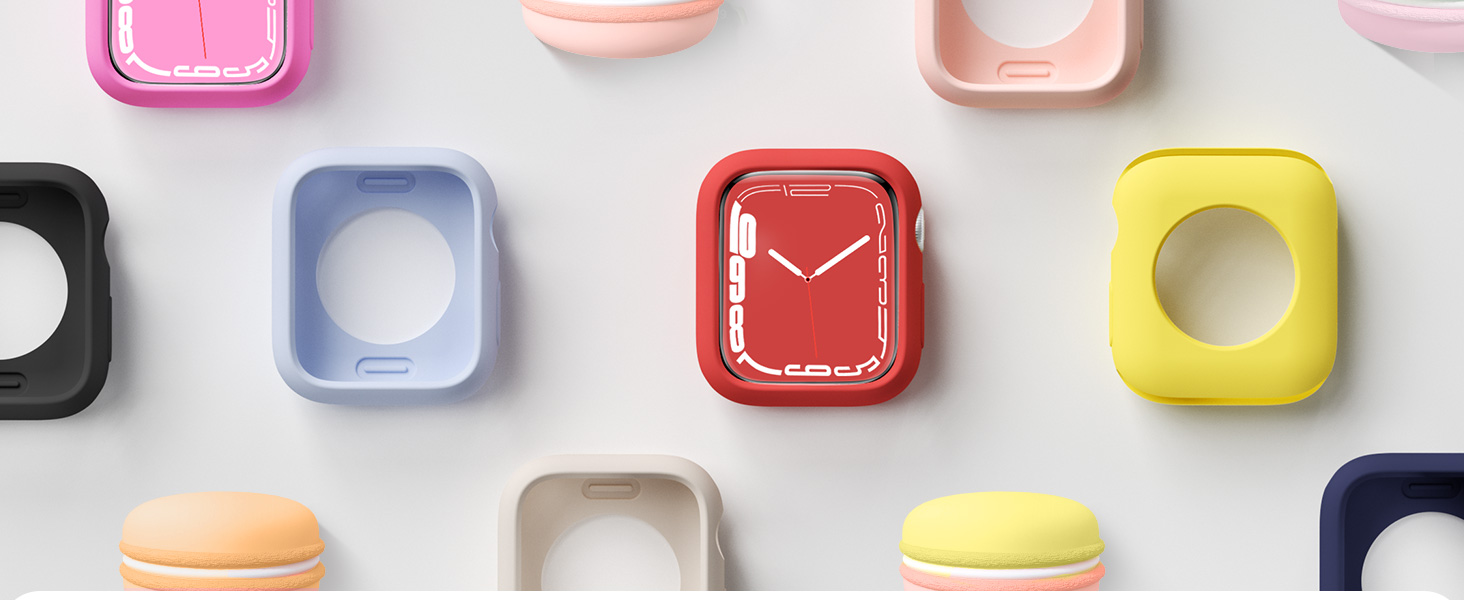 [12 Pack] XYF Compatible for Sport Apple Watch Case 45mm