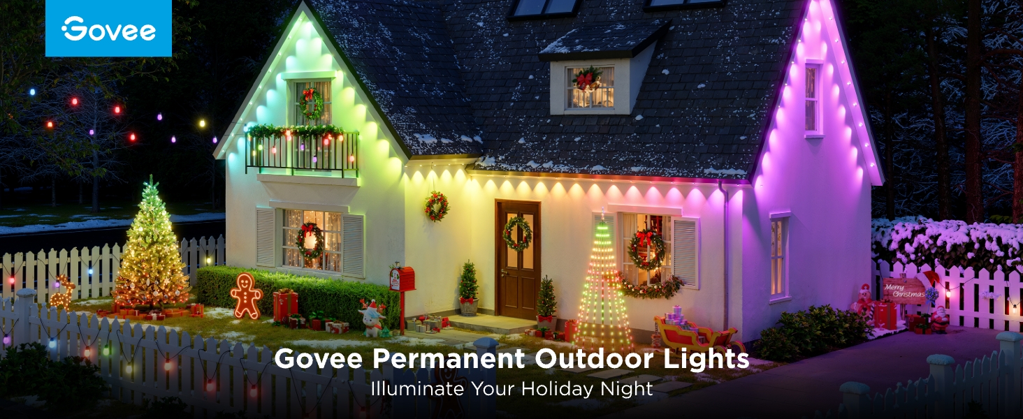 Govee permanent outdoor lights: Illuminate your holiday night