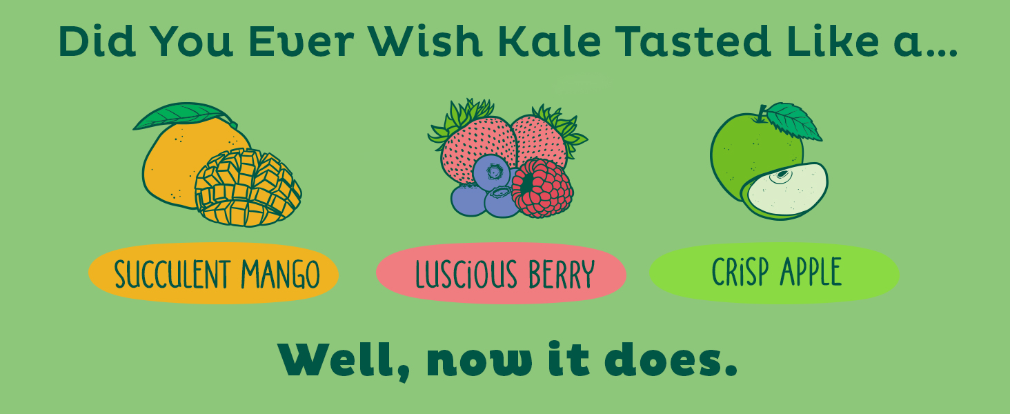 KOS Organic Super Greens Powder Erythritol Free - Plant Based Superfood Blend with Spirulina