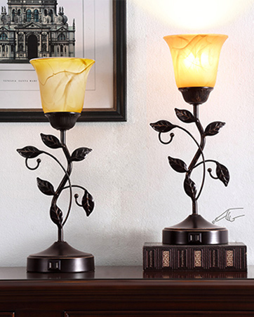 set of 2 bedroom touch lamps