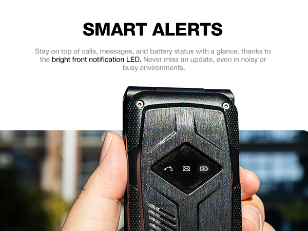 AGM M10 Rugged Basic Flip Phone, 4G Feature Cell Phone, Simple Mobile Phones