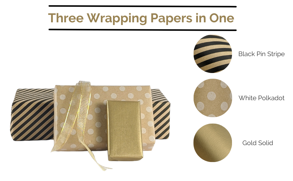Ofelia & Co. Kraft Wrapping Paper Roll Set 24” Wide by 10' (120
