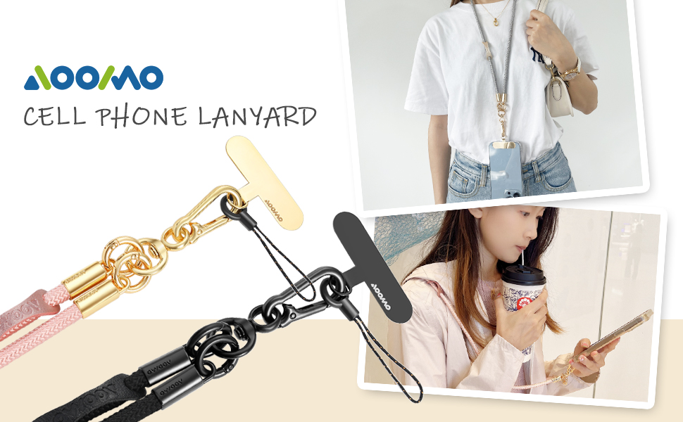 Cell Phone Lanyard, Universal Adjustable Detachable Nylon