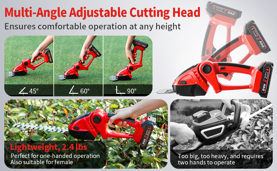 24v cordless hedge trimmer