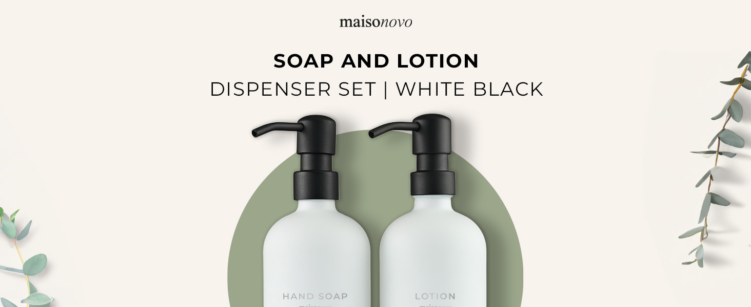 Glass Soap Dispenser with Pump