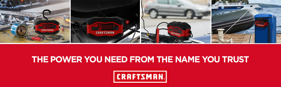 CRAFTSMAN CMXCESM260 3A 12V Fully Automatic Battery Charger and Maintainer