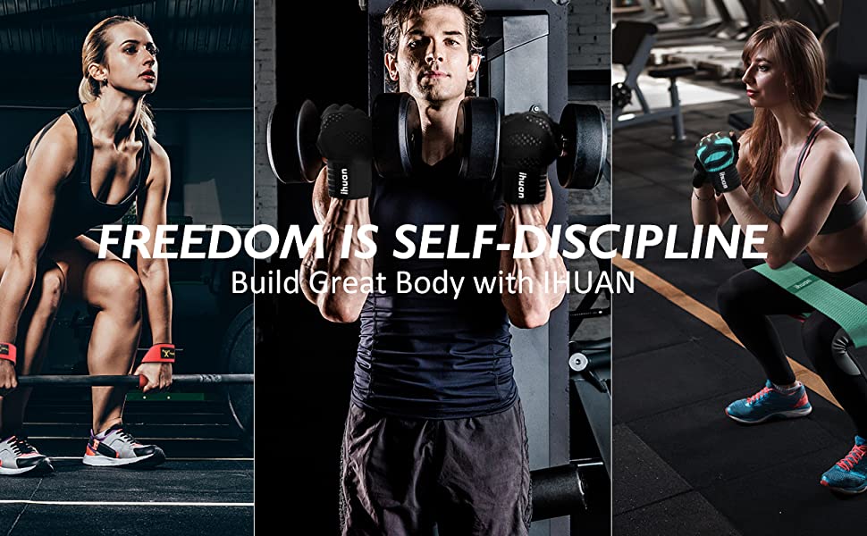 ihuan Wrist Straps for Weight Lifting Deadlift Straps for