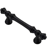 Alzassbg 10 Pack Matt Black Cabinet Pulls, 3 Inch(76mm) Hole Centers Cabinet Handles Kitchen Hard...