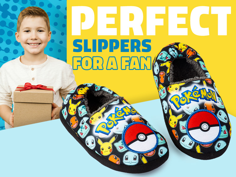 Pokemon Boys Slippers Boot Slippers