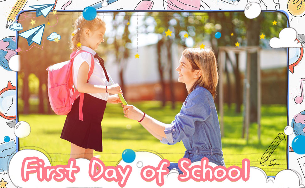 First Day of Kindergarten Bracelet for Mom Daughter, Back