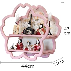 Amazon | 雛人形 ひな人形 木目込五人飾り コンパクト 桜型飾り台 雛 Amazon | 雛人形 ひな人形 木目込五人飾り コンパクト 桜型飾り台 雛