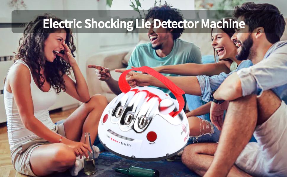 Electric Shocking Lie Detector, Adjustable Lie Detector Polygraph Lie