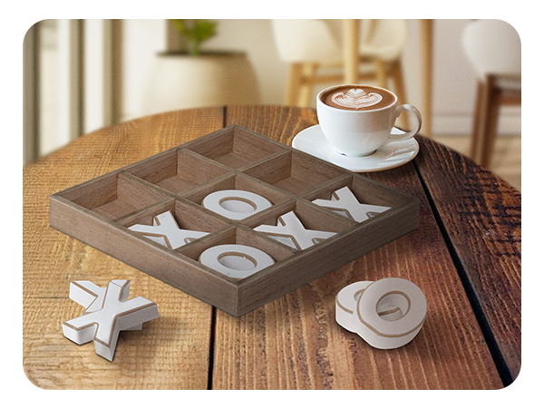 Amazon.com: Tic Tac Toe Board Decor - Wall Mounted or Coffee