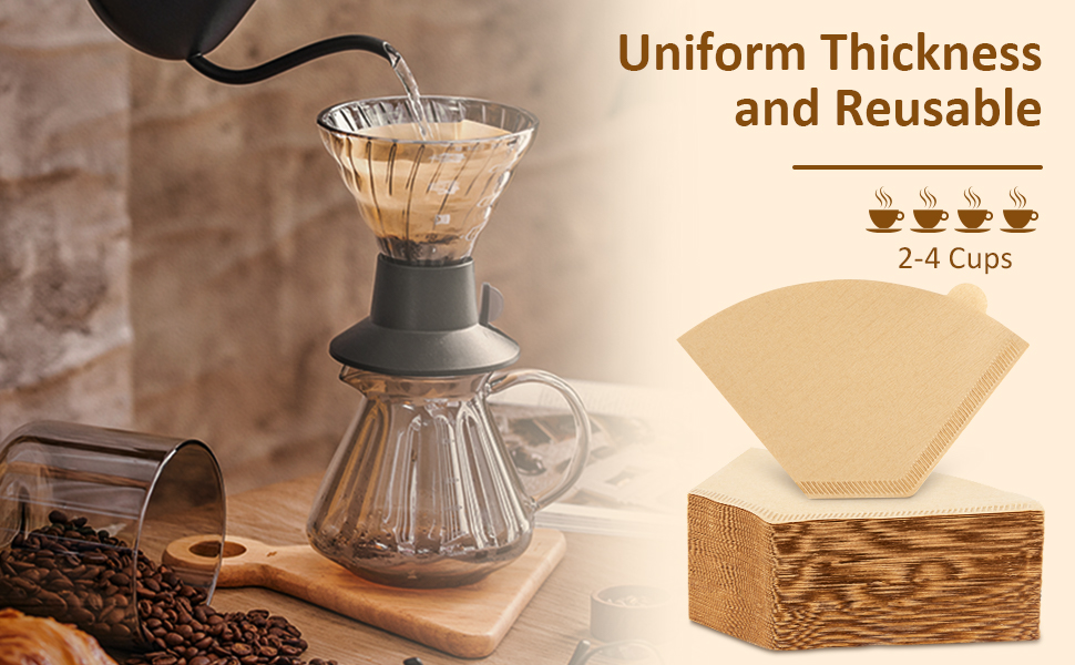 esLife Cone Coffee Filters 2120Pcs Disposable Coffee