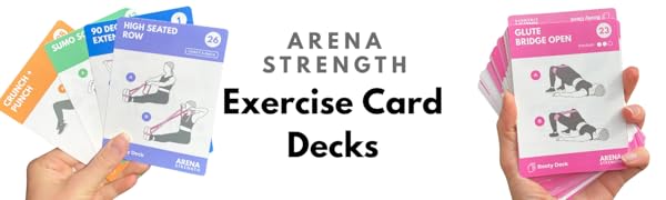 Amazon.com: Arena Strength Booty Fitness Workout Cards- Instructional ...